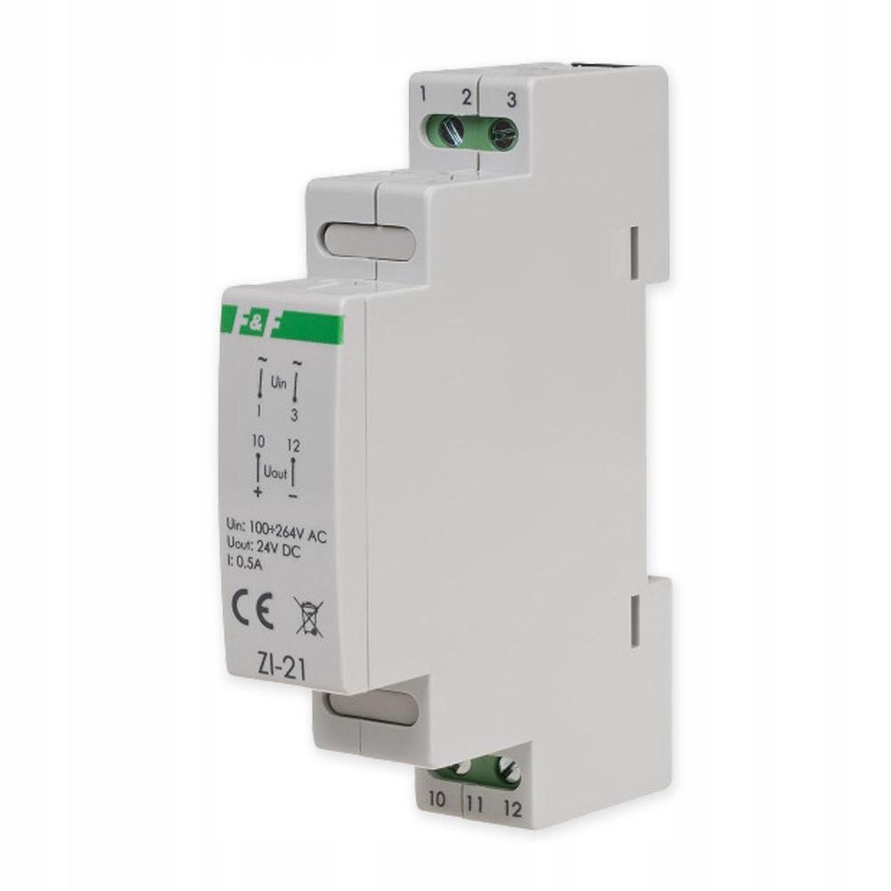 F&F Zasilacz impulsowy zi-21 24v dc 0,5a ZI-21