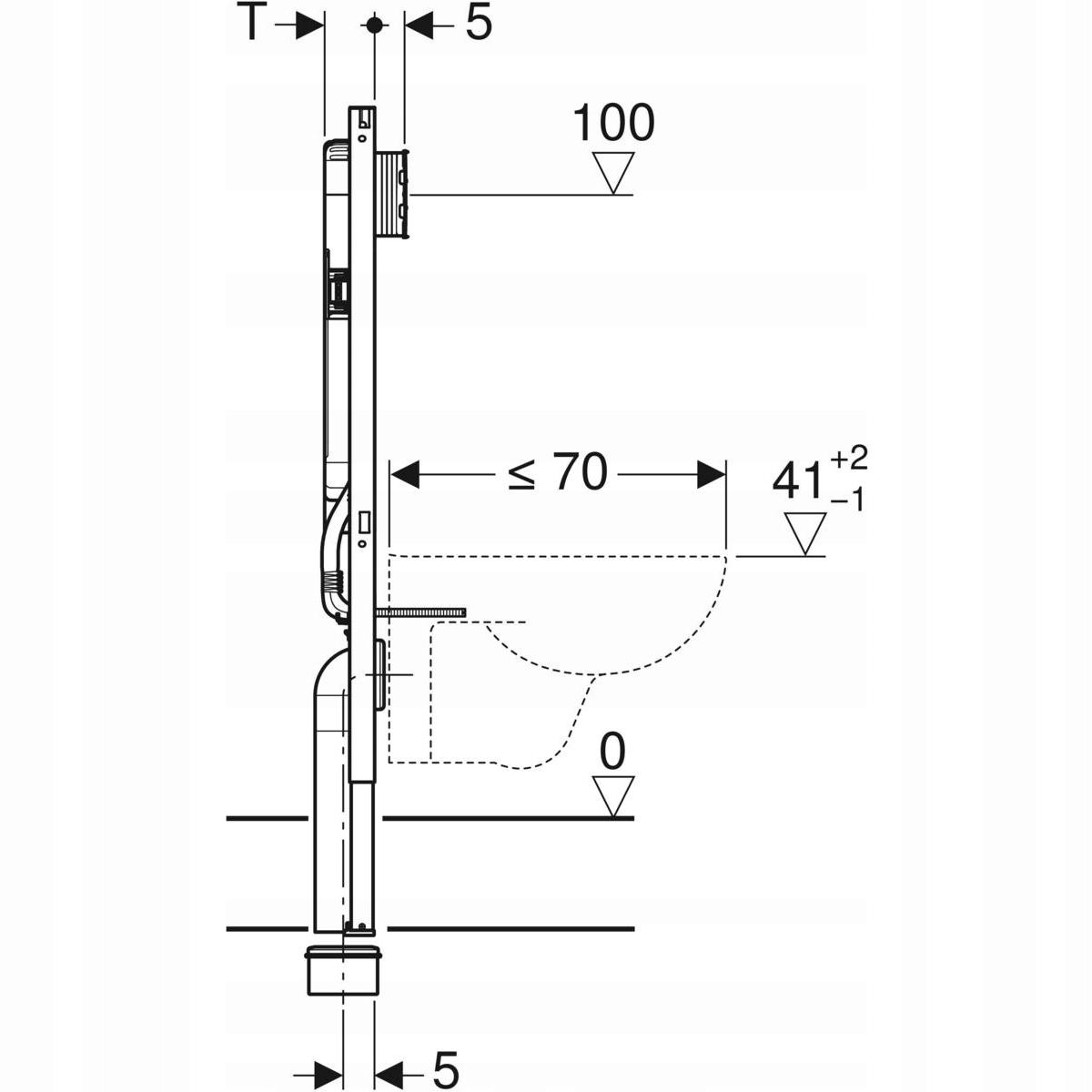 Stelaż montażowy Geberit Duofix SIGMA 8cm 114 48h