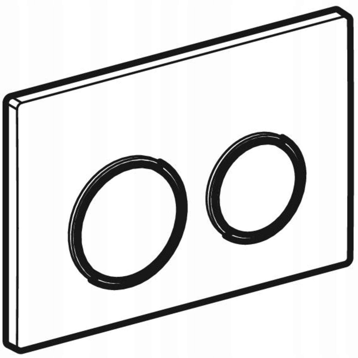 Przycisk spłuczki Geberit Omega20 biały/chrom 48h