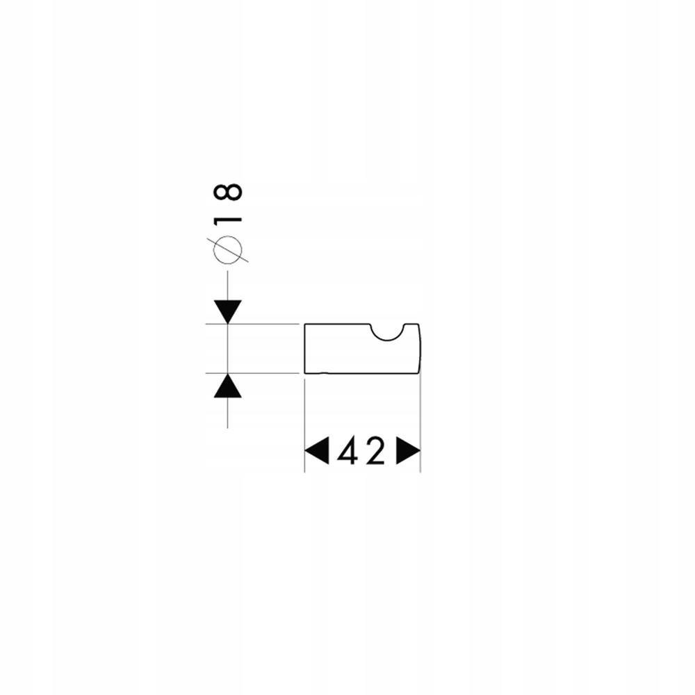 HANSGROHE Haczyk na ręcznik pojedynczy HANSGROHE Logis mosiężny chrom