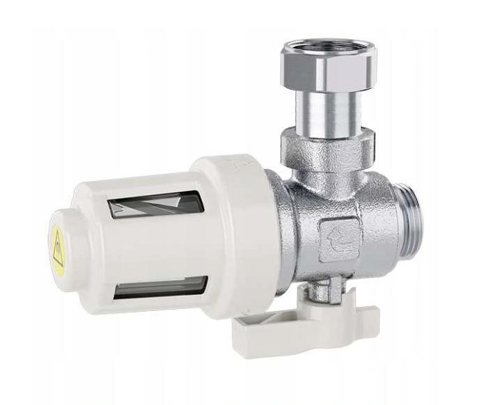 Caleffi XS - urządzenie filtrujące z magnesem do montażu pod kotłem