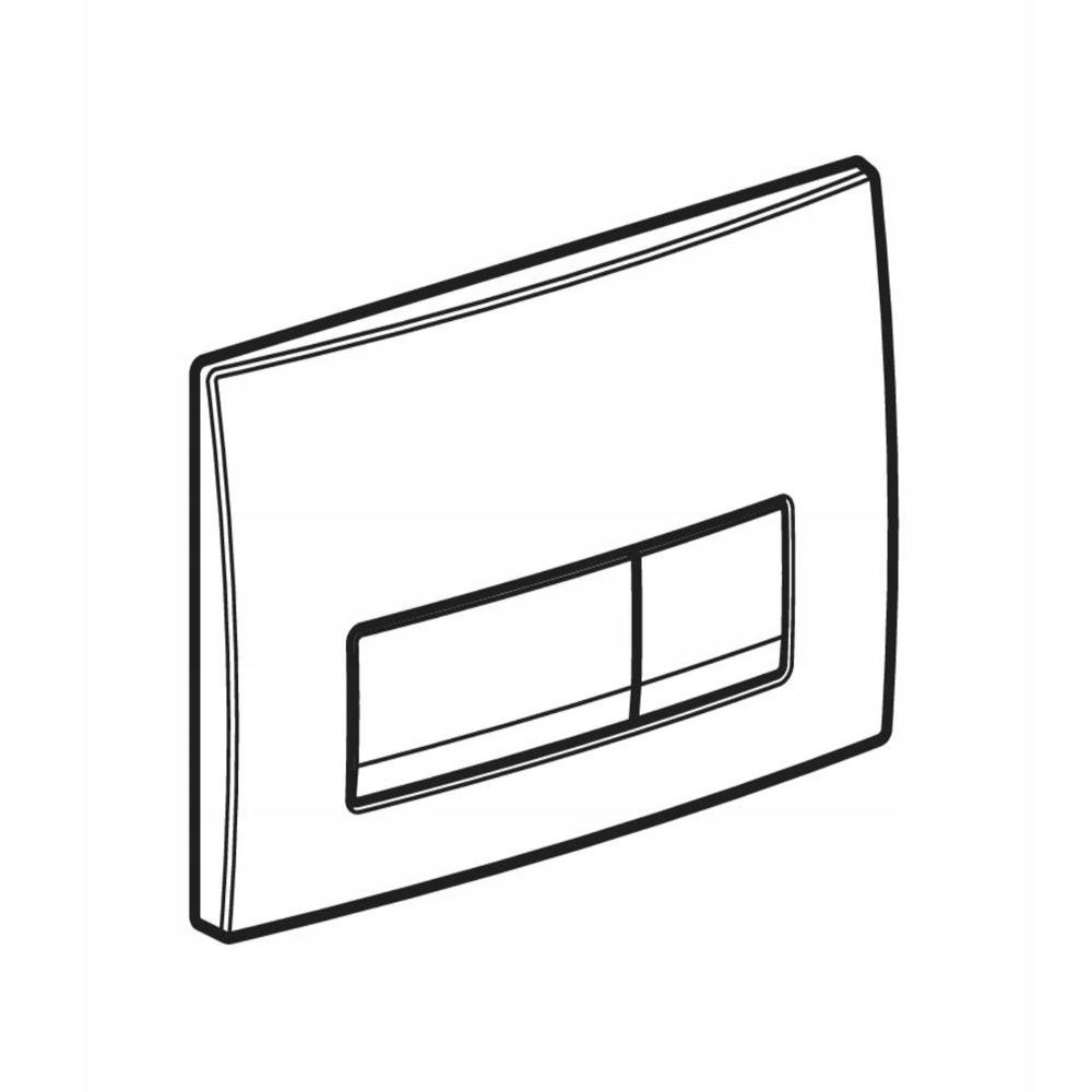 GEBERIT Przycisk uruchamiający Delta50 przedni biały-alpin 115.119.11.1 48h