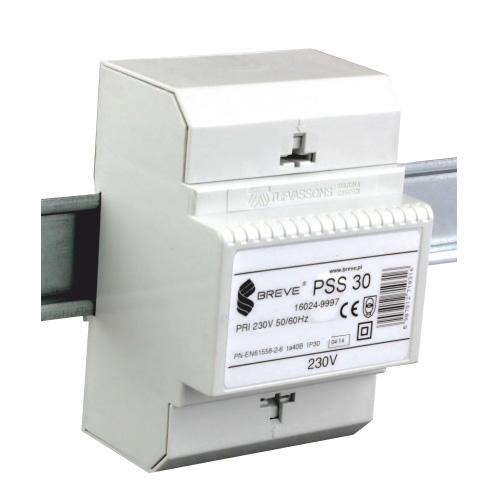 Transformator jednofazowy PSS 30 230/24V IP30 na szynę DIN TH-35 w obudowie