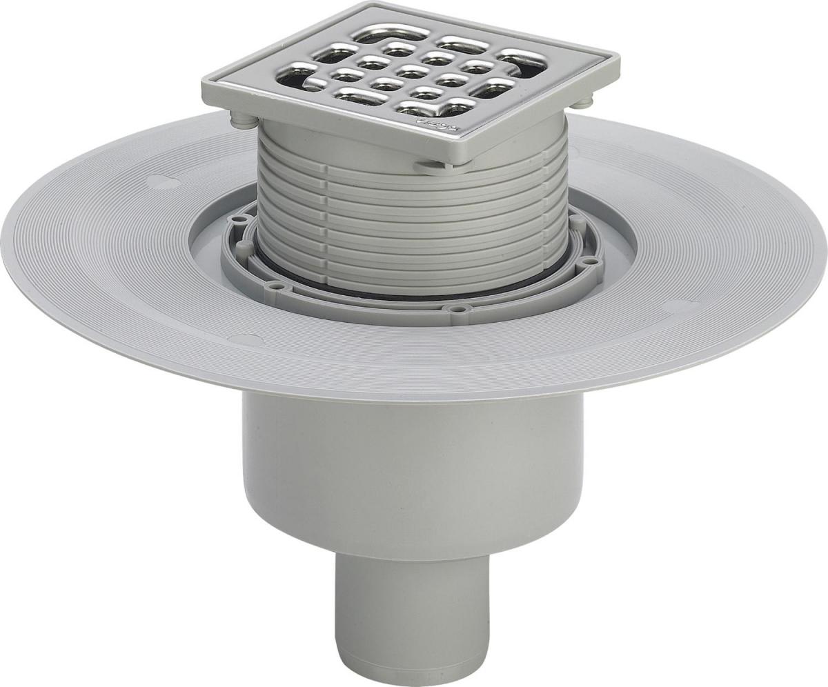 Odpływ łazienkowy pionowy VIEGA Advantix 4926 z kołnierzem uszczelniającym