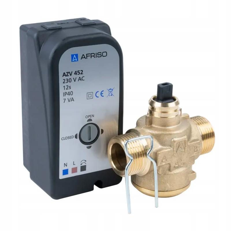 Zawór sterujący AFRISO 2-drogowy AZV 452 DN15 1645200 Gz3/4 48h