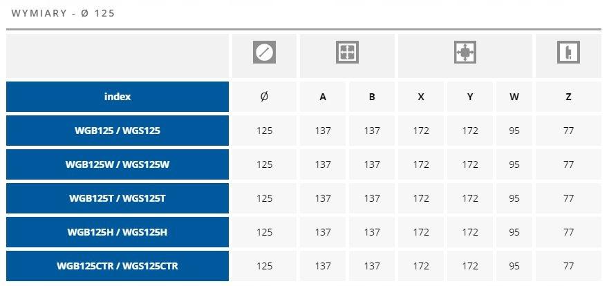 AWENTA Wentylator wyciag.VEGA WGB125 - KOSTKA