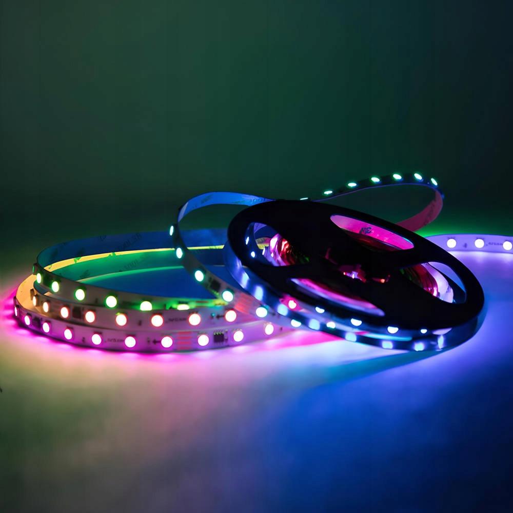 Taśma LED NEXTEC, 24V, 5050, 14,4W, 60 LED, IP20, RGB Digital IC, SM16703/W
