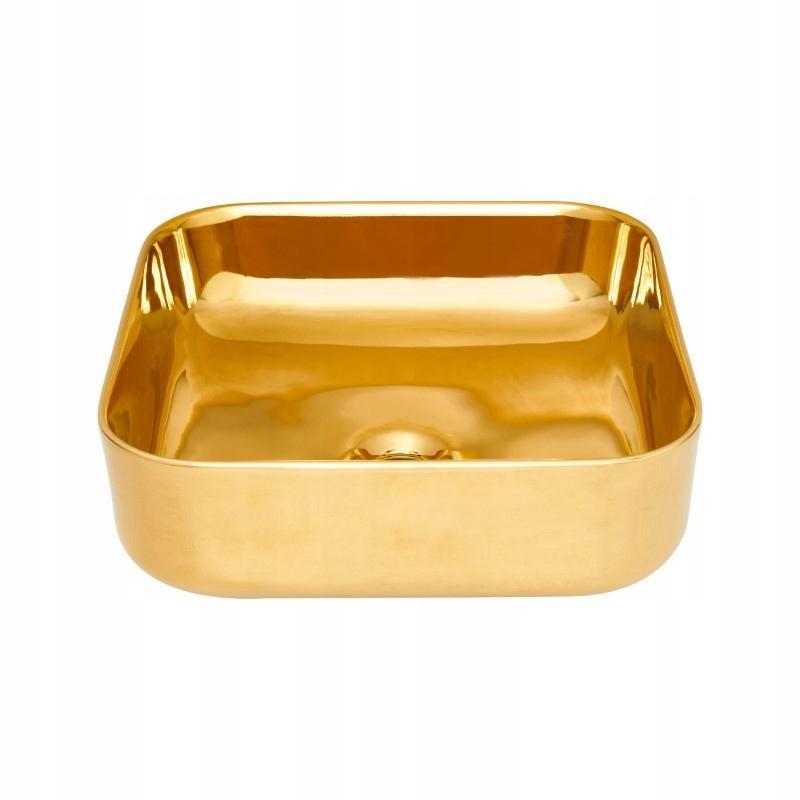 Umywalka nablatowa INVENA MALAGA ZŁOTA 39cm 48h