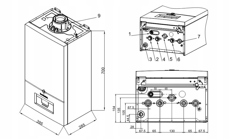 Kocioł gazowy De Dietrich Inidens 24 jednofunk 48h