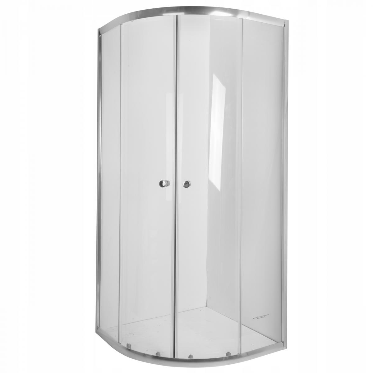 INVENA KABINA NATR.PÓŁOK.VITORIA 90X90 PR.CHROM SZK. CLEAR