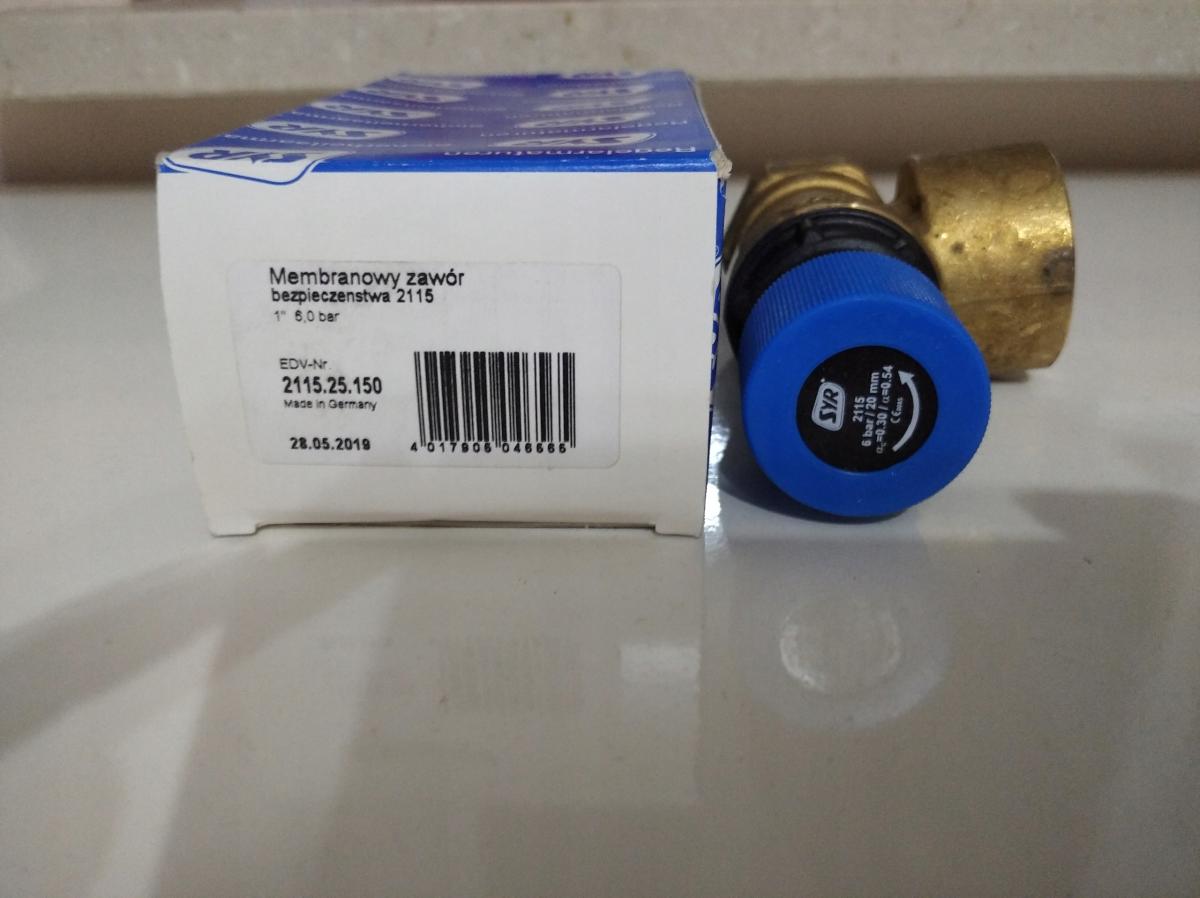 Zawór bezpieczeństwa HUSTY SYR 2115 1 GW 6 bar