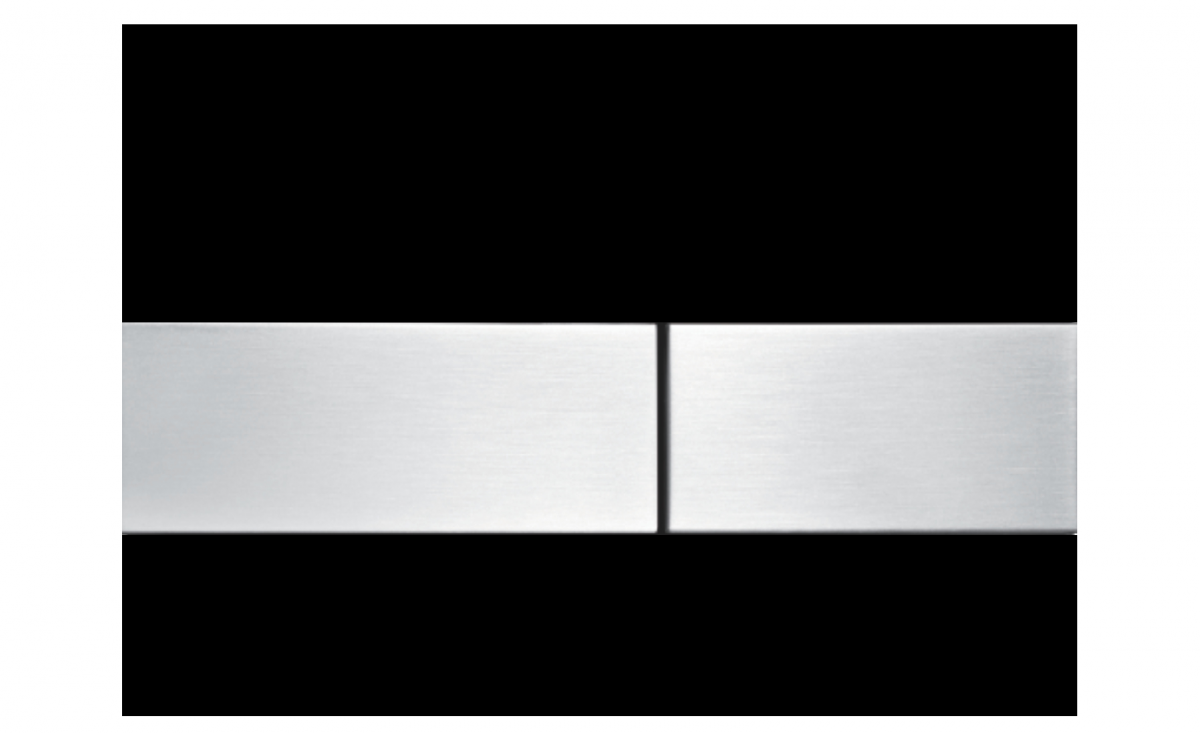 Przycisk spłukujący TECE square podwójny do WC szkło/stal szczotkow czarny