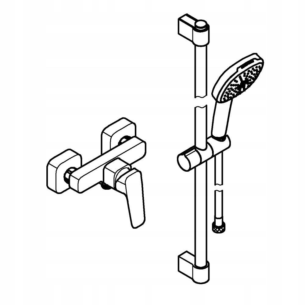 Bateria pisuarowa podtynkowa czasowa ROCA INSTANT chrom