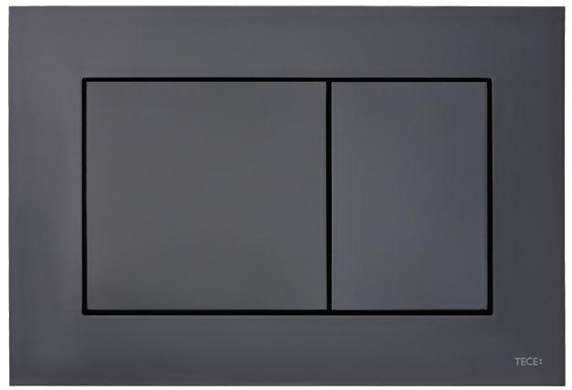 Przycisk spłukujący TECE now z tworz do WC czarny połysk 220x150x5 mm