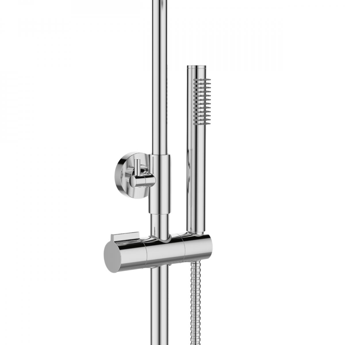 INVENA DESZCZOWNIA Z BATERIĄ NATRYSKOWĄ ALONIA INVENA TREND CHROM