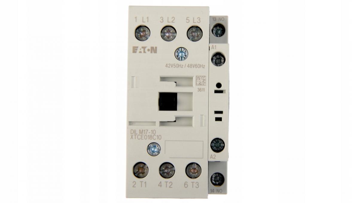 EATON Stycznik mocy I=17A [AC-3] 1Z 0R DILM17-10(42V50HZ,48V60HZ)