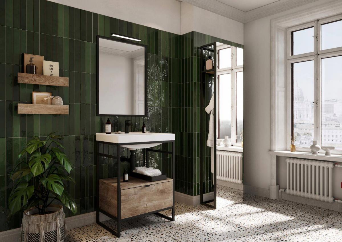 Stelaż do szafki 60 1S 600 x 455 x 810 mm black matt ROCA Indus