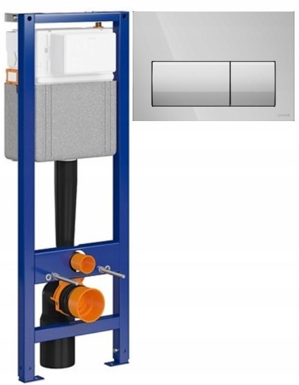 Stelaż Podtynkowy B956 System 40 Mechaniczny Przycisk Chrom Błysk S701-748