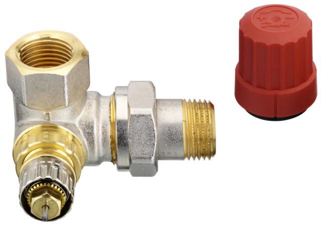 DANFOSS Zawór termostatyczny trójosiowy prawy DANFOSS RA-N 15 10 bar