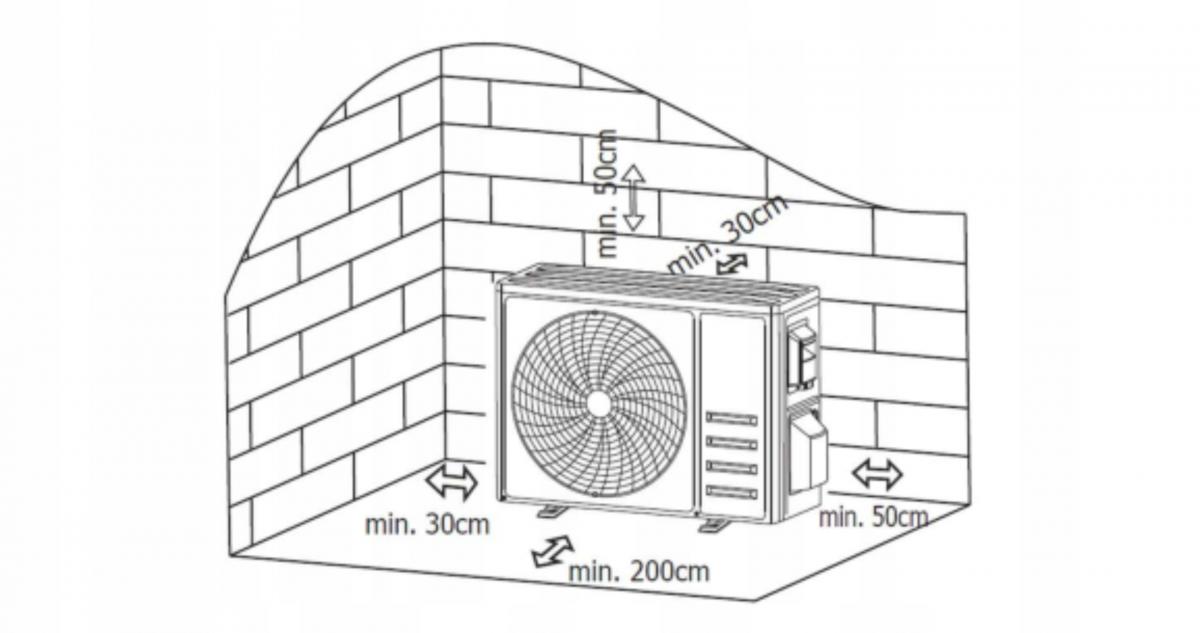LG Klimatyzator 2,5 kW ścienny split jednostka zewnętrzna Standard 2 LG