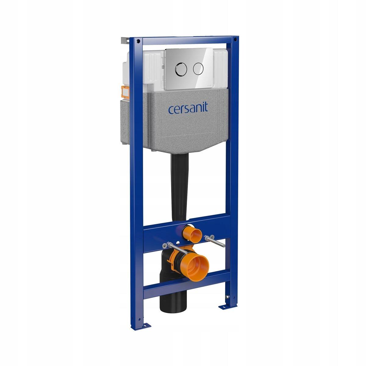 Stelaż Podtynkowy B958 System 50 Pneumatyczny Przycisk Chrom Błysk