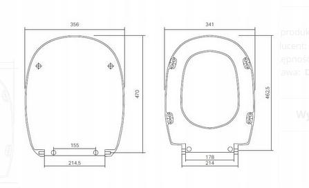 GEBERIT Deska sedesowa Ego wolnoopadająca 48h