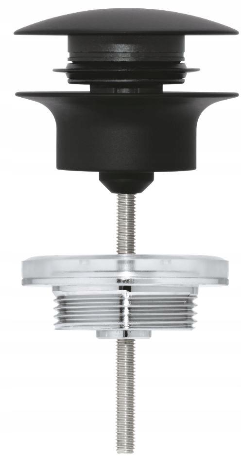 GROHE Zestaw odpływowy z korkiem push-open GROHE phantom black