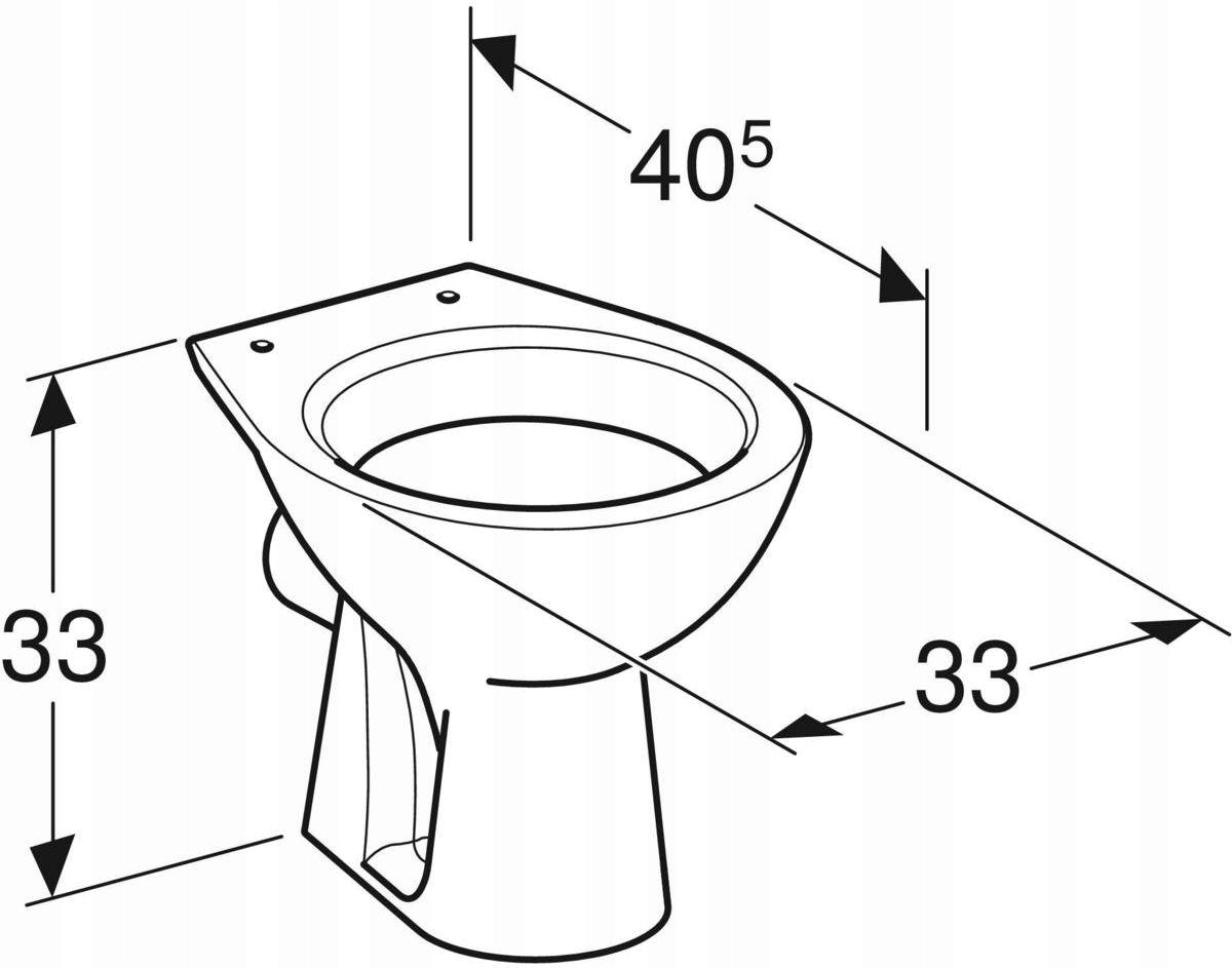GEBERIT Stojąca miska WC Geberit Bambini dla dzieci, lejowa
