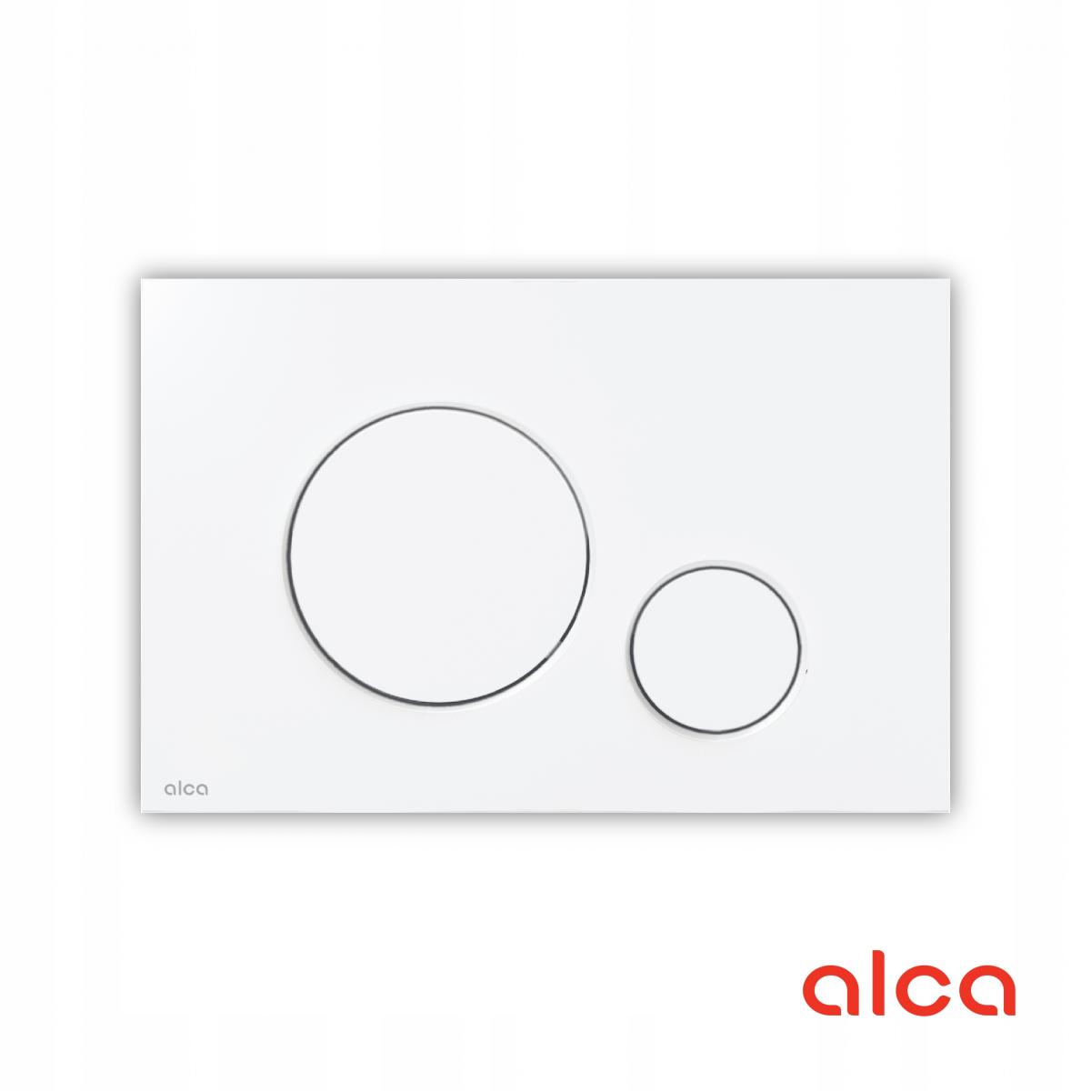 Przycisk sterujący ALCADRAIN THIN do systemów podtynk biały połysk okrągły