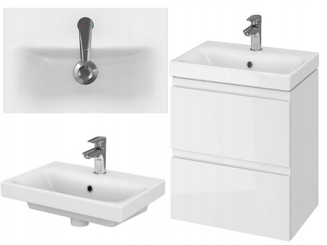 Zestaw 977 Moduo 60 biały (szafka + umywalka)