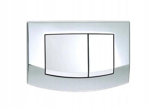 Przycisk spłukujący TECE square II podwójny do WC z metalu czarny mat