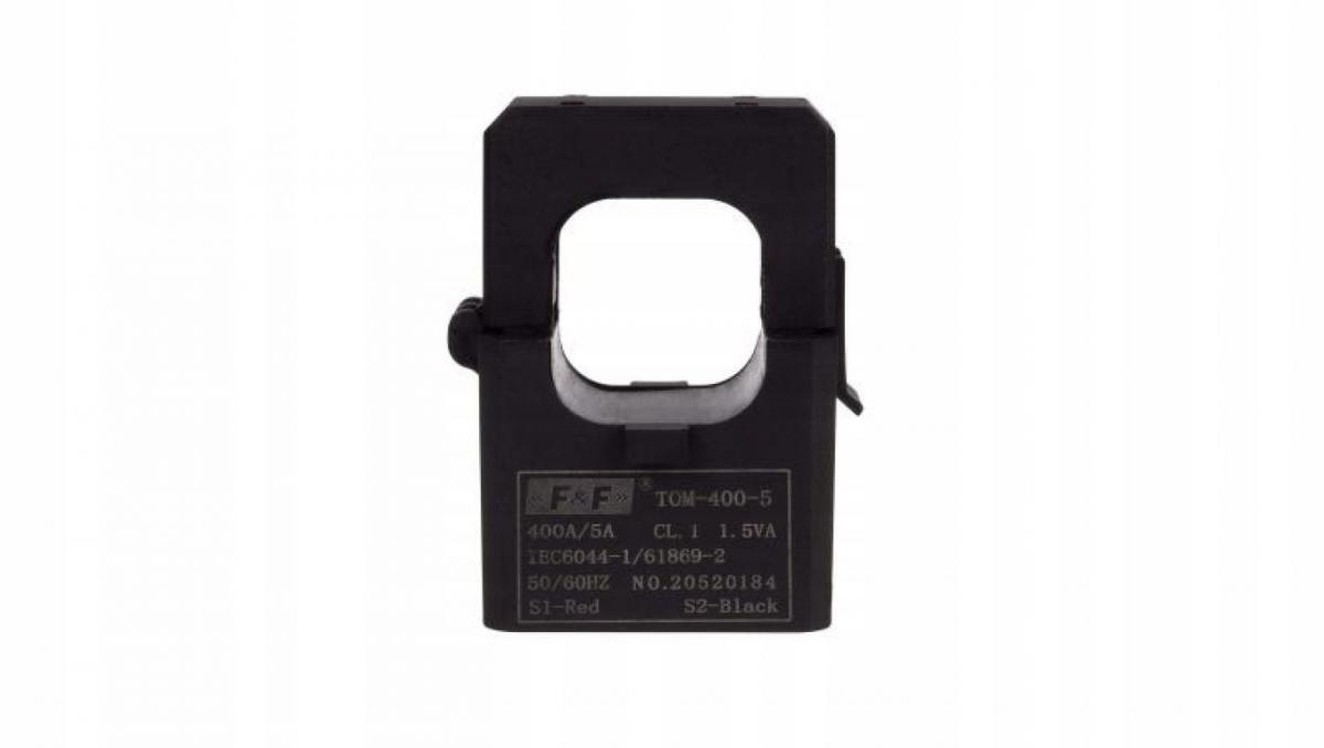 F&F Miniaturowy przekładnik prądowy z otwieranym rdzeniem 400-5A TOM-400-5