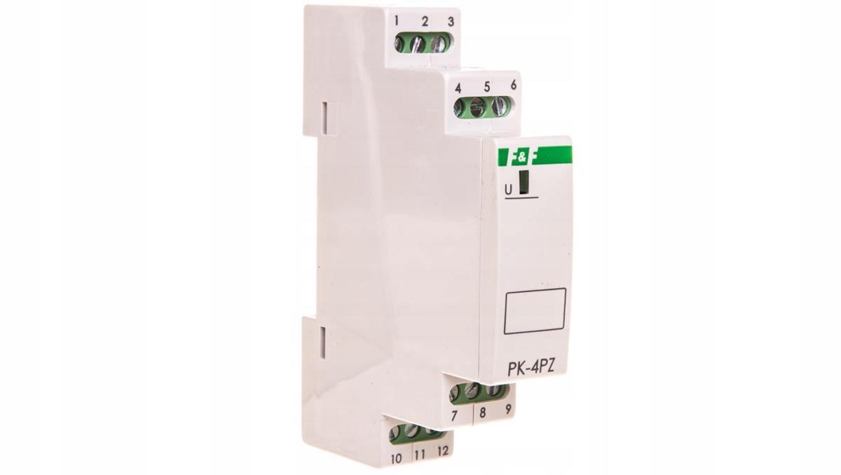 Przekaźnik elektromagnetyczny PK-4PZ 230V AC, styk: 2P I=2x8A, 2Z I=2x8A, 1