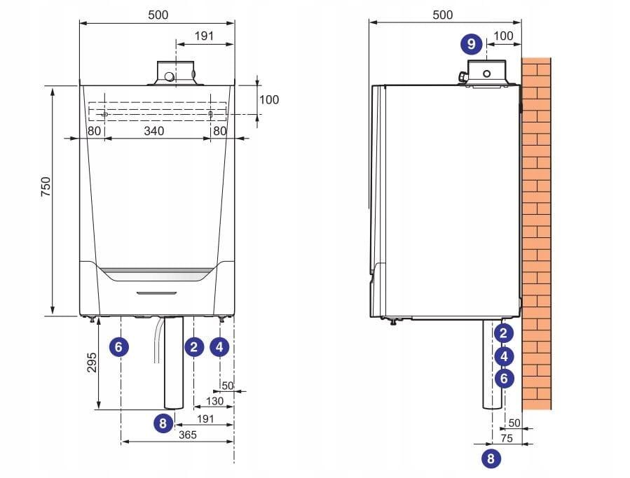 Kocioł gazowy kondensacyjny 1-funkcyjny DE DIETRICH Evodens Pro AMC 115