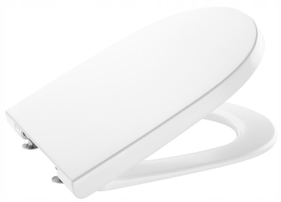 Deska WC GAP ROUND COMPACTO Wolnoopadająca Supralit Biały ROCA