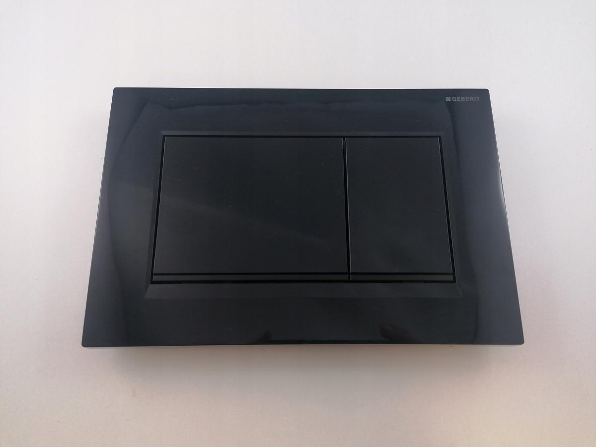 Przycisk uruchamiający GEBERIT Sigma20 prostokątny przedni czarny