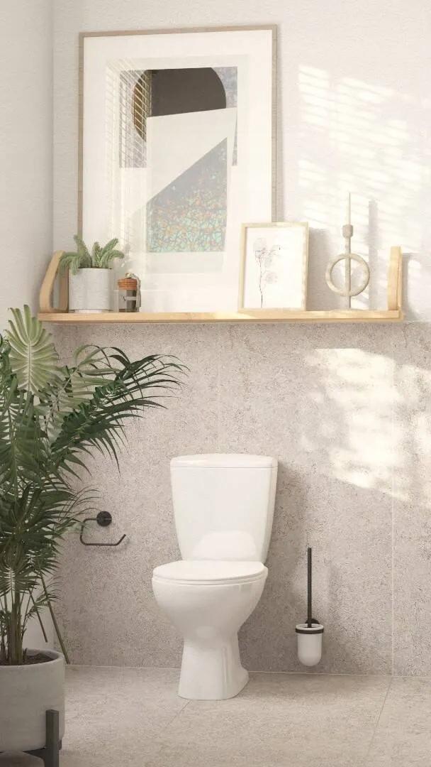 Deska wc slim duroplast wolnoopadająca, łatwy demontaż, zawiasy plastikowe