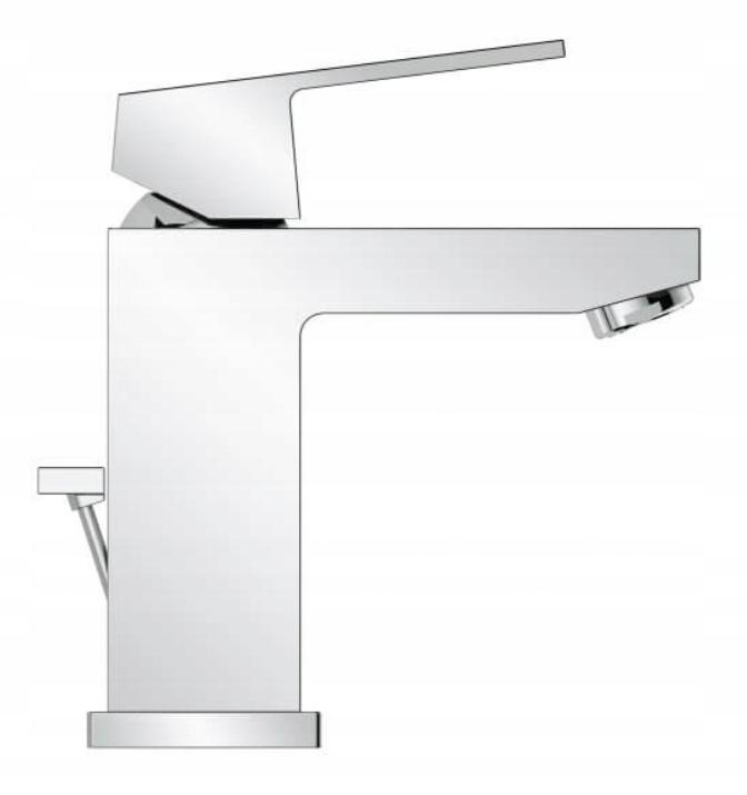 GROHE Bateria umywalkowa Grohe EuroCube jednouchwytowa, rozmiar S, chrom