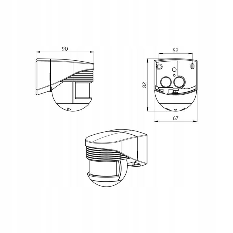 B.E.G Czujnik ruchu LC-CLICK-140 biały 48h