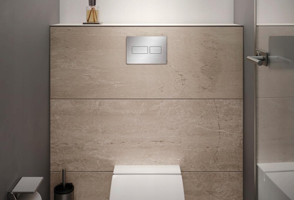 Przycisk spłukujący TECE solid podwójny do WC metalowy chrom połysk