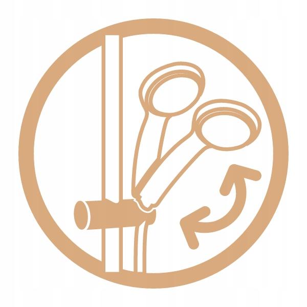 INVENA ZESTAW NATRYSKOWY 1-PUNKTOWY KALITEA, CZARNY 2F