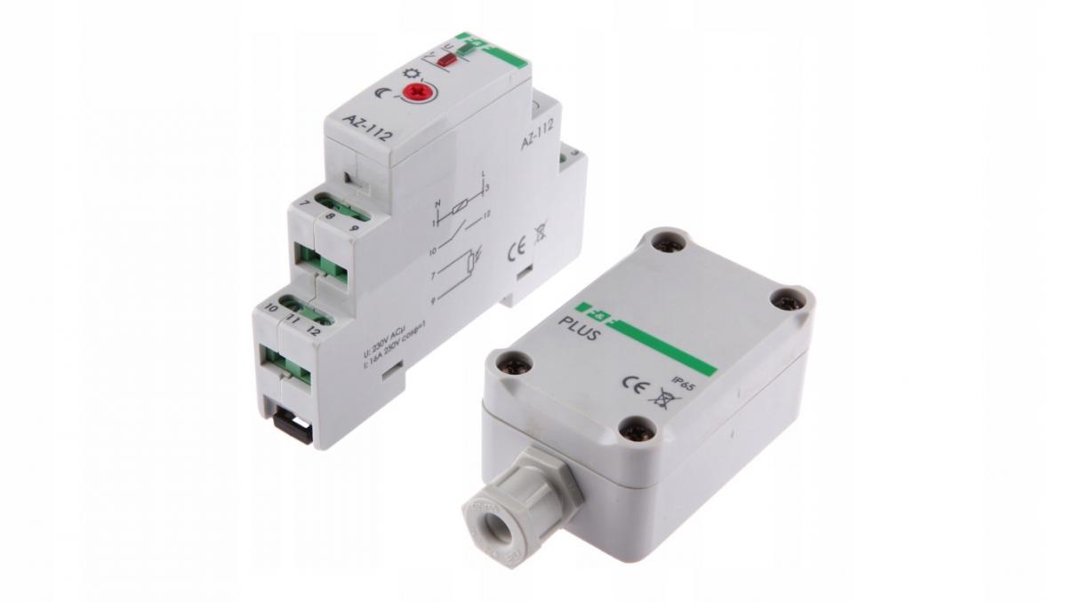 Automat zmierzchowy AZ-112 PLUS I=16A, zewnętrzna sonda hermetyczna PLUS, 1