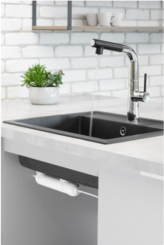 Bateria zlewozmywakowa stojąca ARMATURA KRAKÓW NEDA 1-otw. mosiężna chrom