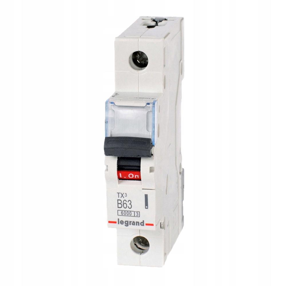 LEGRAND Wyłącznik nadprądowy S 301 1P B 63A 6000A TX3