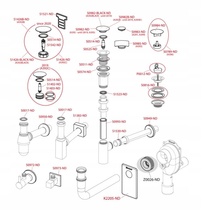 ALCADRAIN Zawór kątowy z filtrem 1 / 2x1 / 2, czarny mat