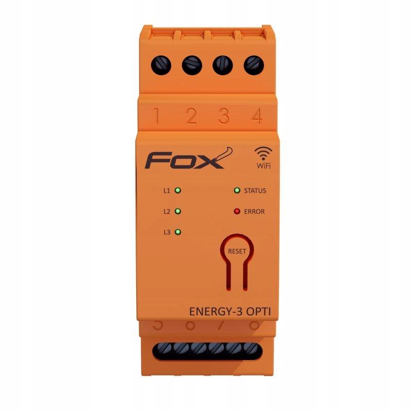 F&F Zestaw: monitor zużycia energii MEF-3-OPTI-40 FOX z lampką LK-BZ-3
