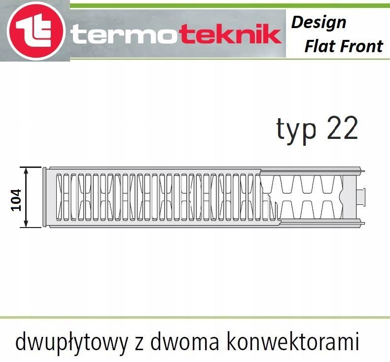 Grzejnik STELRAD DESIGN FLATFRONT CVR 33 500x1100 PLAN dolny prawy 48h