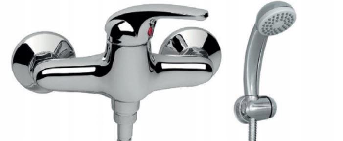 ONNLINE Bateria wannowa Gala ścienna dwuotworowa z akcesoriami chrom