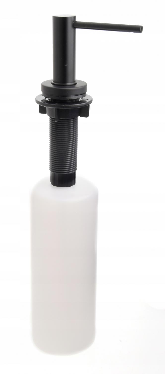 INVENA DOZOWNIK ISSA NA PŁYN DO MYCIA NACZYŃ LUB MYDŁO, KOLOR CZARNY