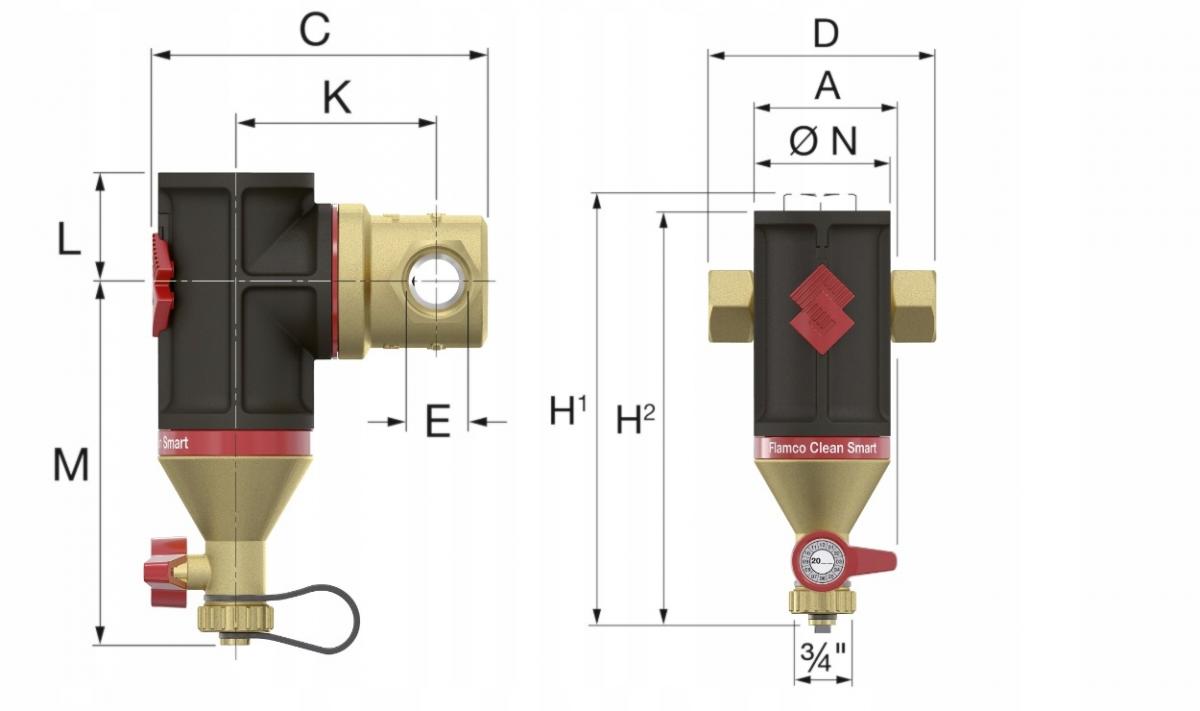 Separator zanieczyszczeń Flamcoclean Smart 1